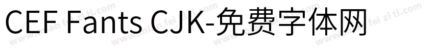 CEF Fants CJK字体转换